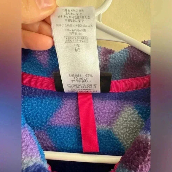 Patagonia Guatemalan Tango Aztec Purple Synchilla
Snap T Fleece Pullover M - Picture 8 of 11